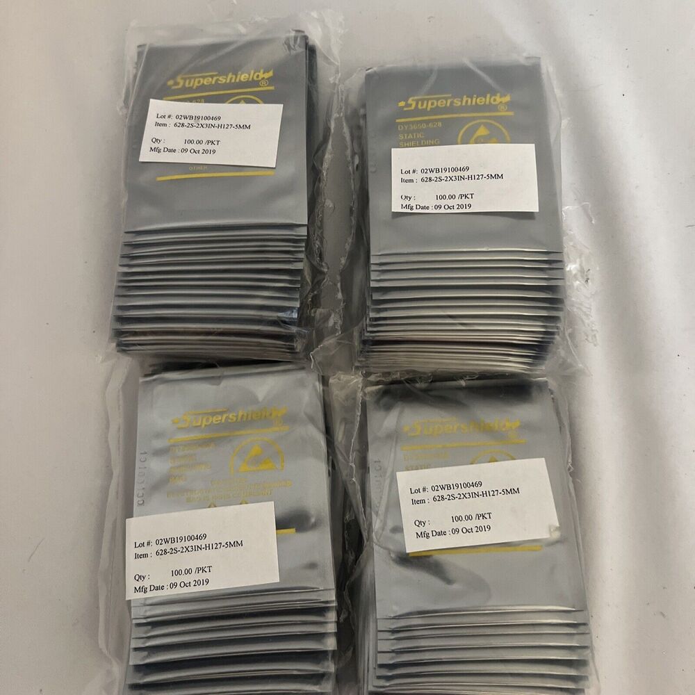 400 2x3" Open-Top Dou Yee Static Shield Bags